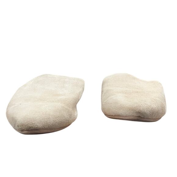 Musshoe Womens Size 9.5 Beige Faux Suede Closed Pointy Toe Mules Flats Shoes - Picture 3 of 7